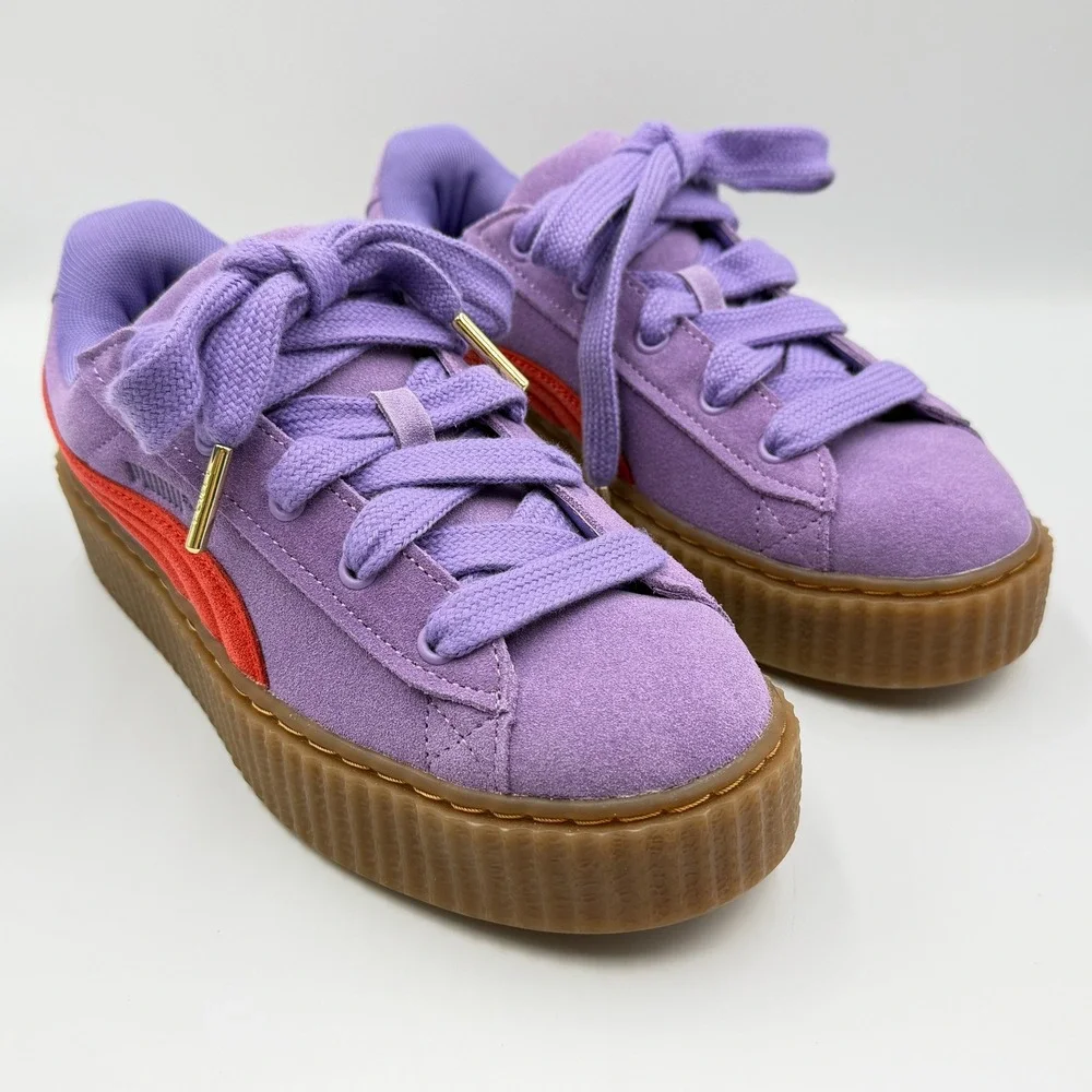 Puma Fenty Creeper Phatty Women 6.5 Purple Rihanna Suede Platform 399332-03 *NEW